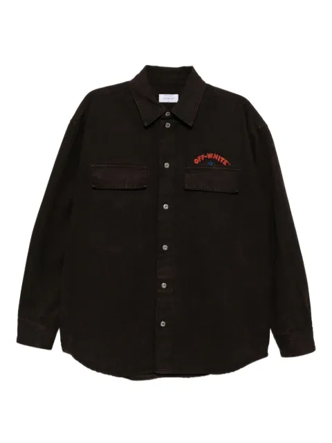 Off-White embroidered-print shirt