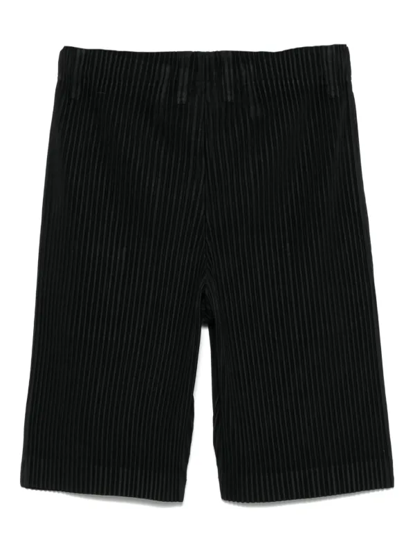 HOMMEPLISSE ISSEY MIYAKE プリーツ ショートパンツ Homme Plissé Issey Miyake プリーツ ショートパンツ | ブラック