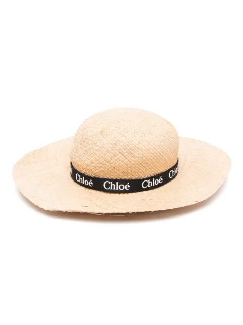 Chloé Kids logo-ribbon hat