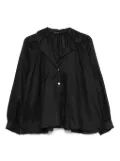 GREEK ARCHAIC KORI button-up blouse - Black