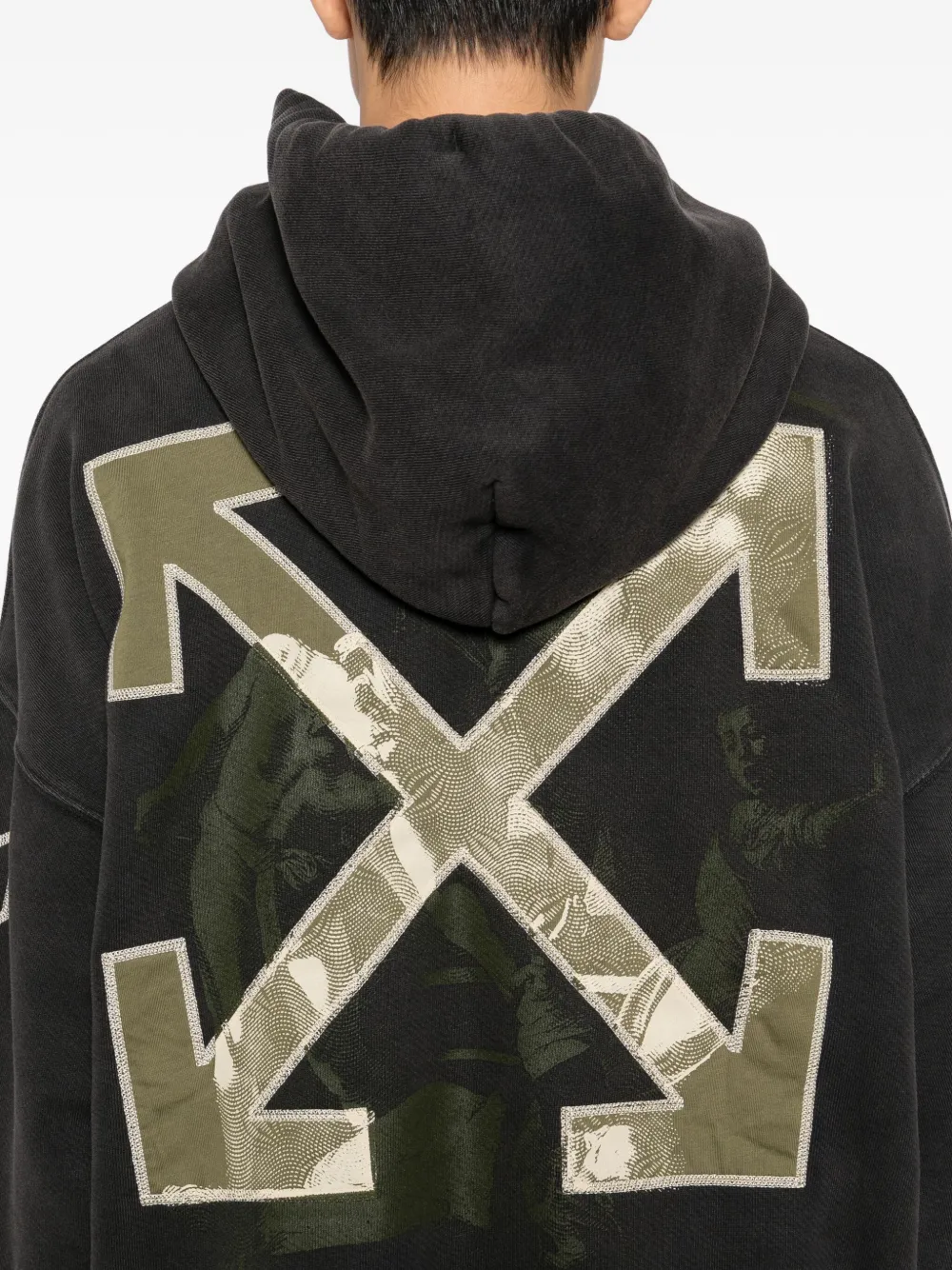 Off-White Hoodie met Arrows-print Grijs