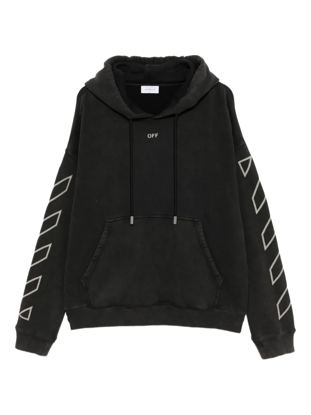 Off-White Hoodie met Arrows-print Grijs