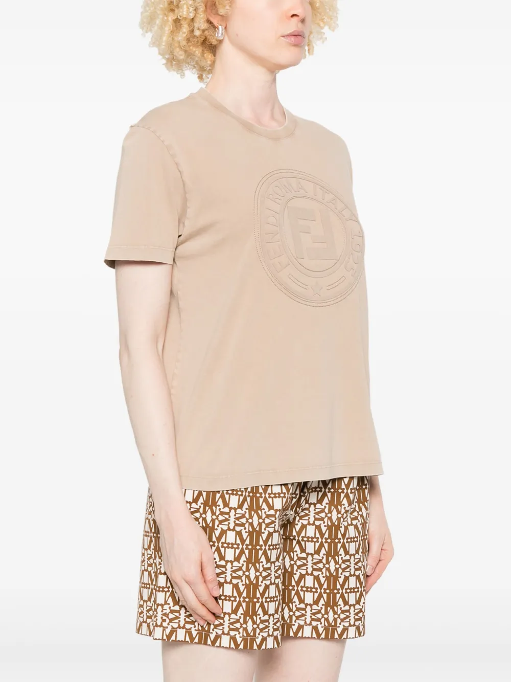 FENDI Katoenen T-shirt Beige