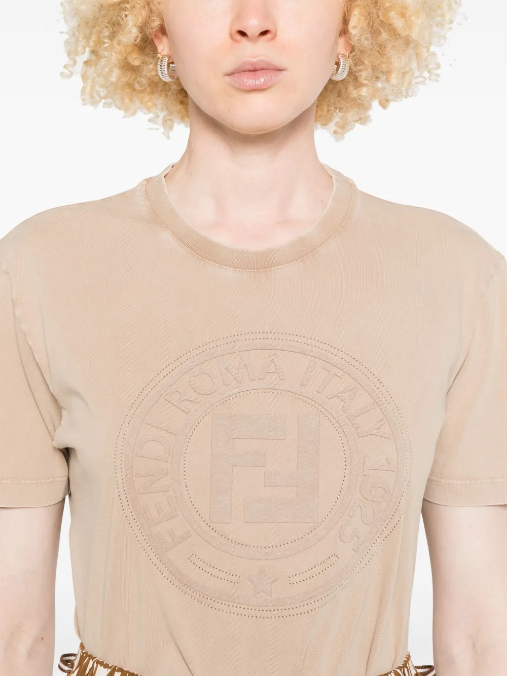 FENDI Katoenen T-shirt Beige