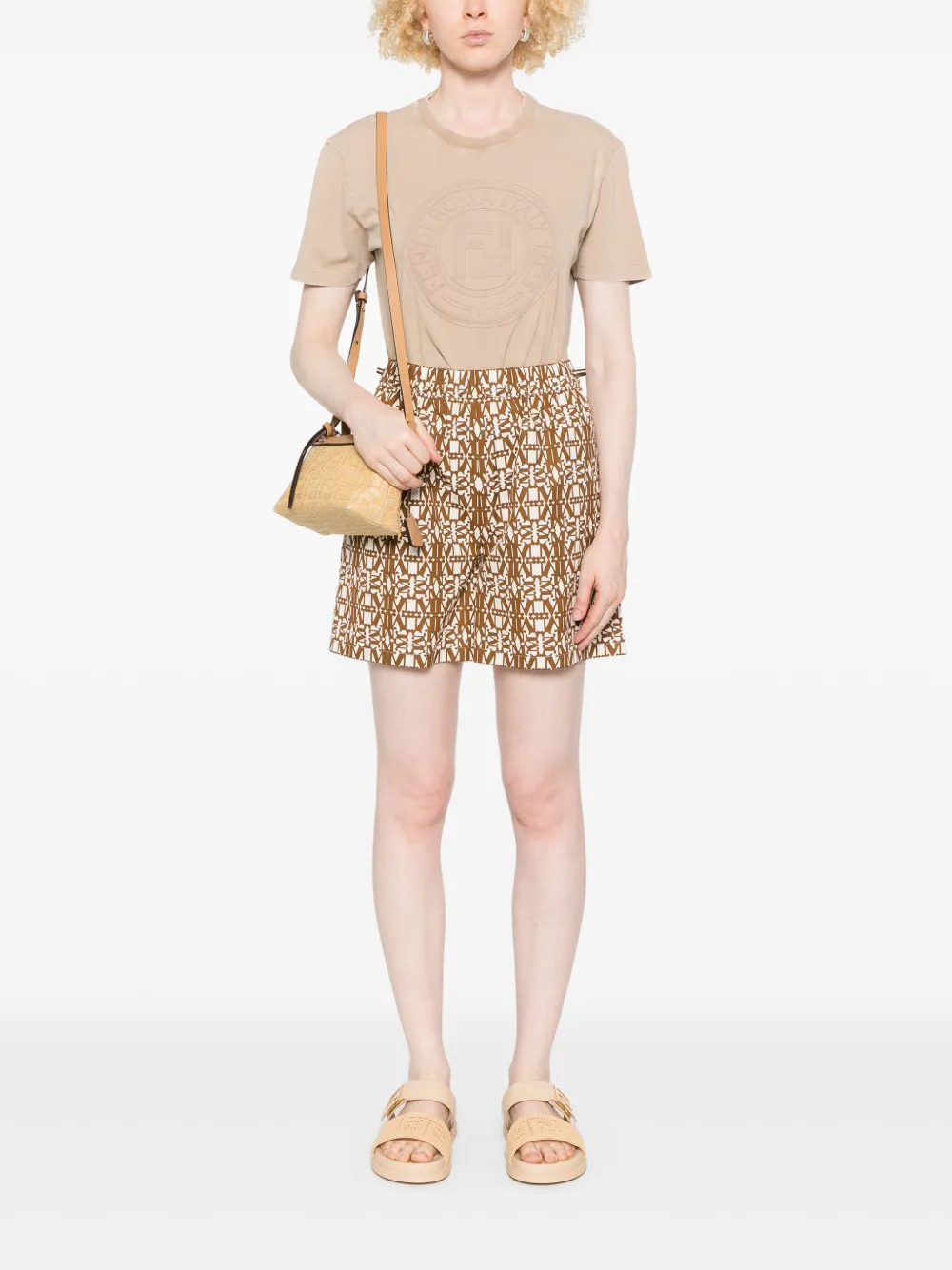 FENDI Katoenen T-shirt Beige