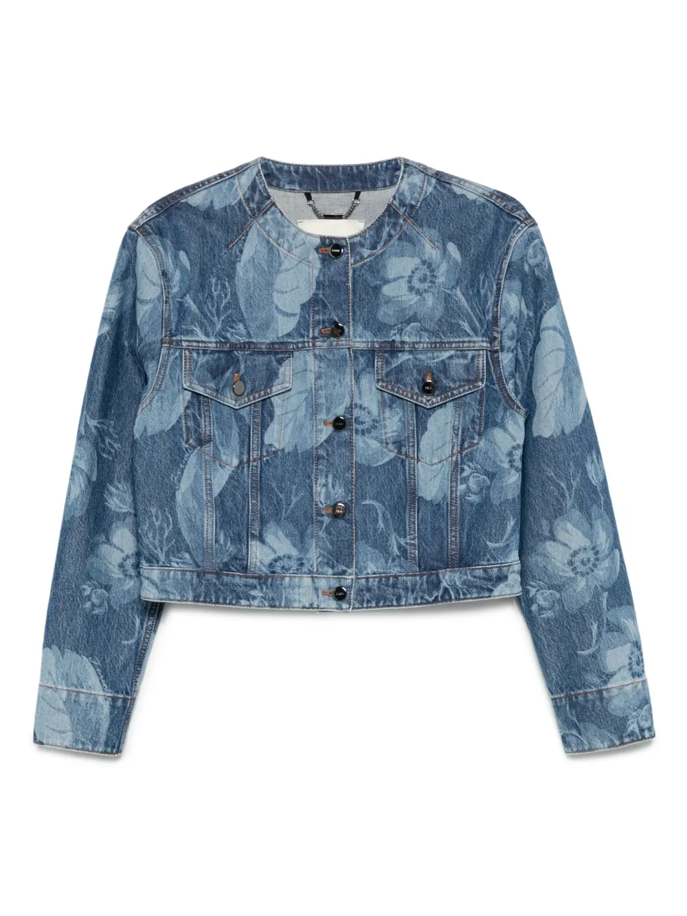 FENDI printed denim jacket | Blue | Image 1