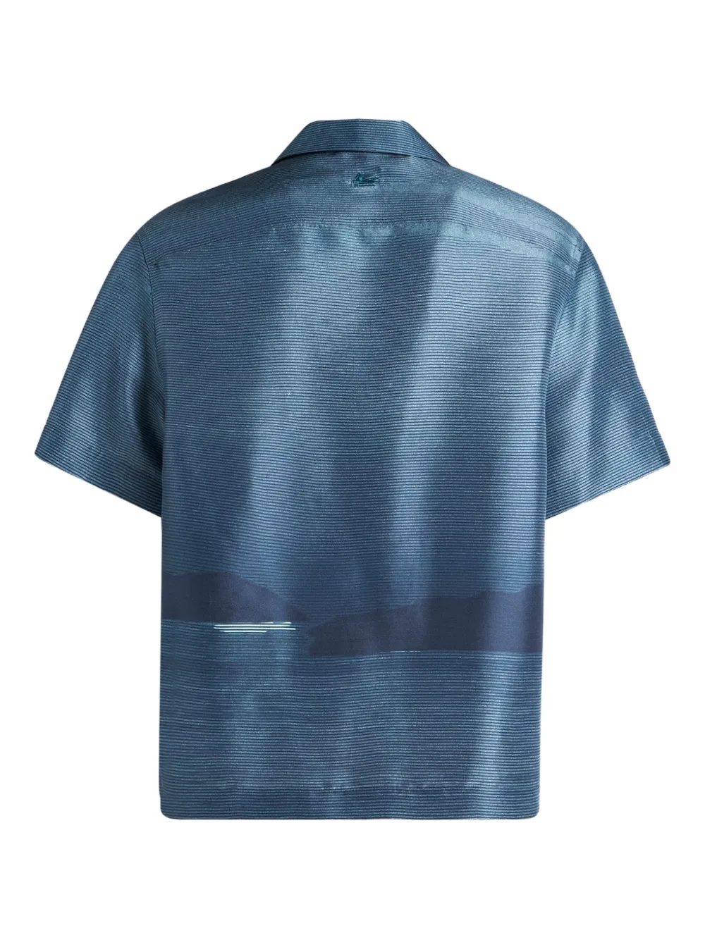 Etro Palm-tree Moon Shirt In Blue
