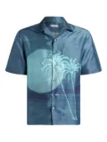 ETRO palm-tree moon shirt - Blue