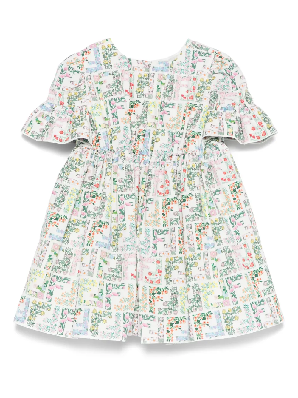 Fendi Kids FF-print dress - Wit