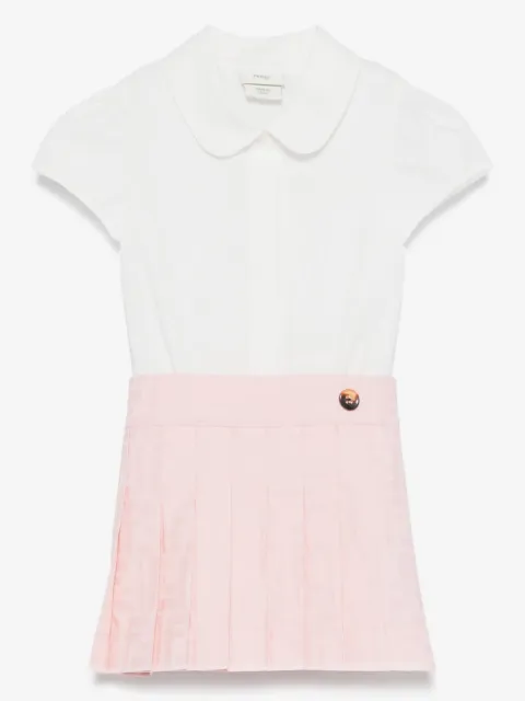 Fendi Kids pleated skirt and shirt set