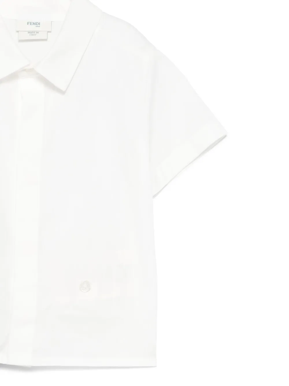 Fendi Kids Shirt en shorts met FF-jacquard Wit