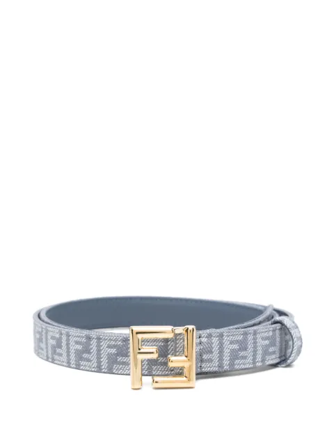 FENDI cinturón con logo FF en jacquard
