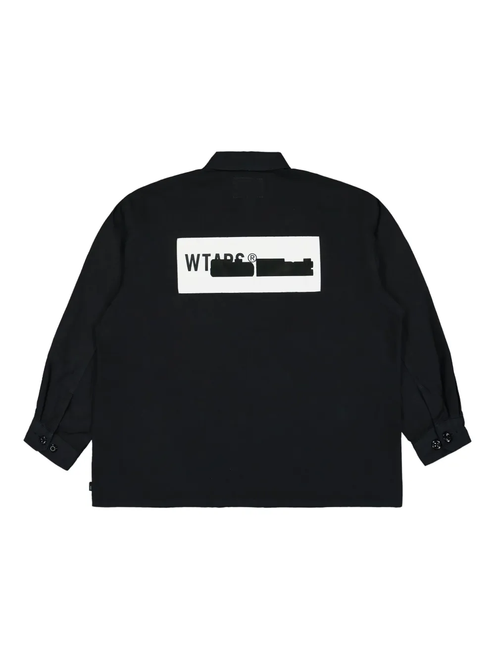 WTAPS cotton shirt - Zwart