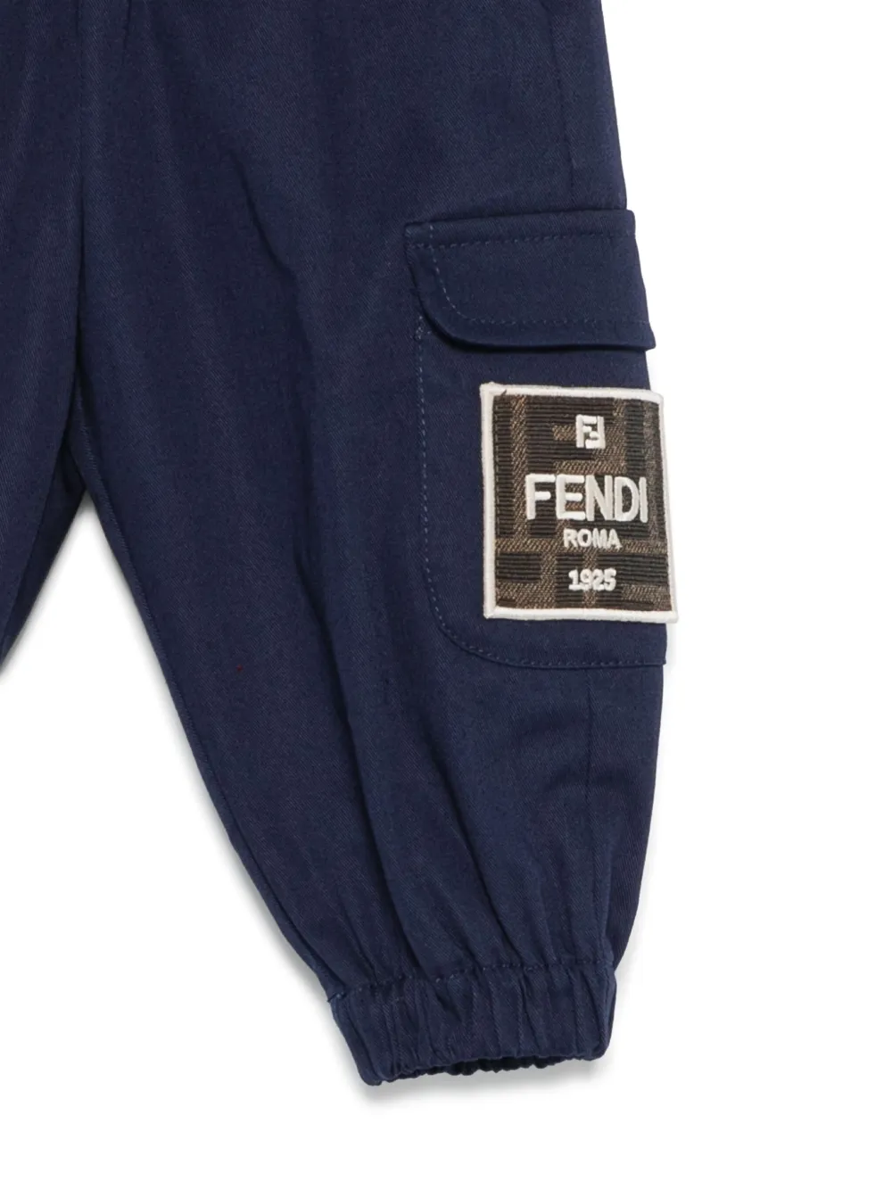 Fendi Kids Cargo broek Blauw