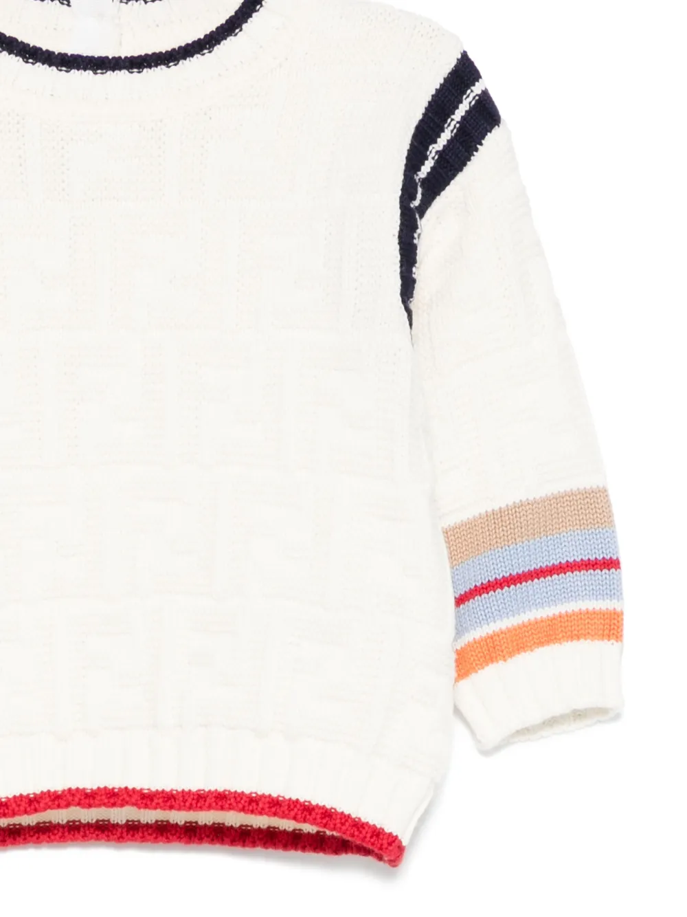Fendi Kids Trui met streepdetail Beige