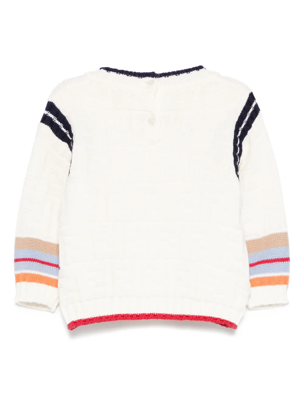 Fendi Kids Trui met streepdetail Beige
