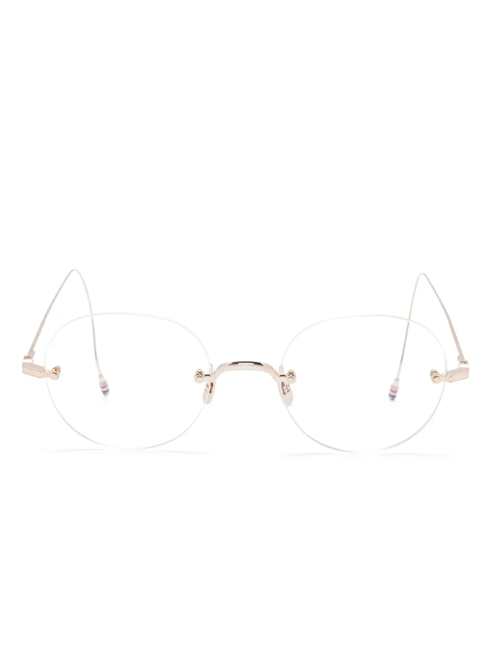 Thom Browne Eyewear round-frame glasses | Silver | Image 1