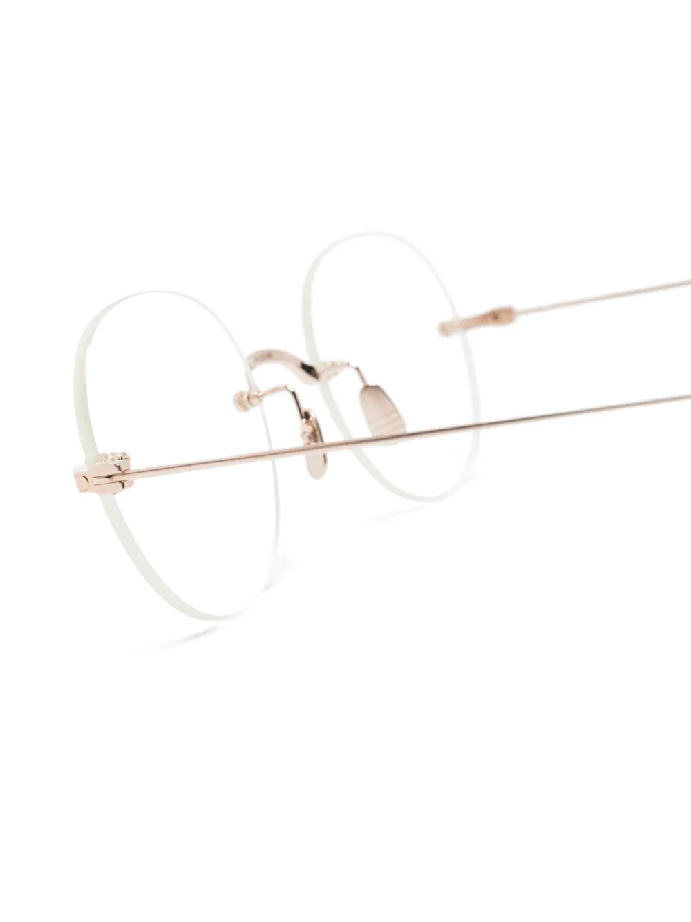 Thom Browne Eyewear Bril met rond montuur Zilver