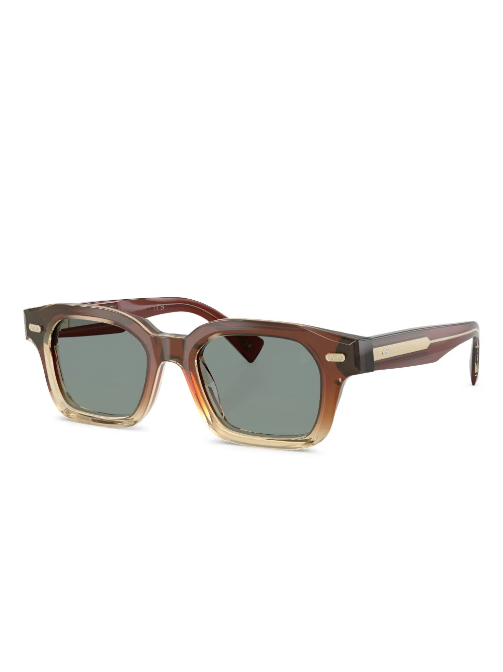 Brunello Cucinelli two-tone square-frame sunglasses | Image 2