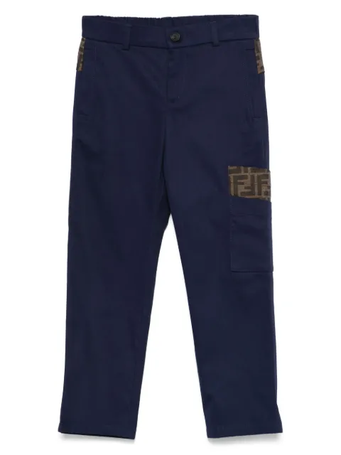 Fendi Kids FF-jacquard trousers