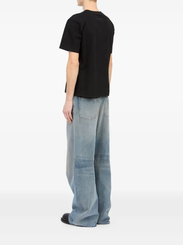 MM6 Maison Margiela saxophone-print T-shirt | Black