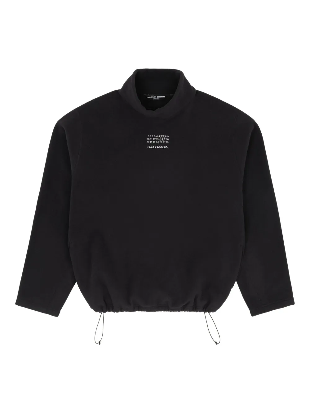MM6 Maison Margiela X Salomon Felpa a collo alto con logo - Nero