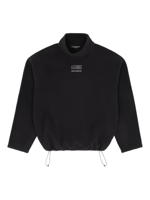 MM6 Maison Margiela X Salomon logo turtleneck sweatshirt
