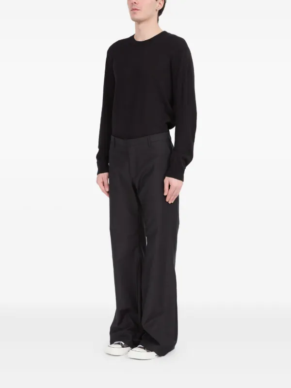 MM6 Maison Margiela シングルステッチ パンツ | ブラック