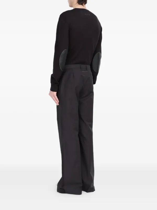 MM6 Maison Margiela シングルステッチ パンツ | ブラック