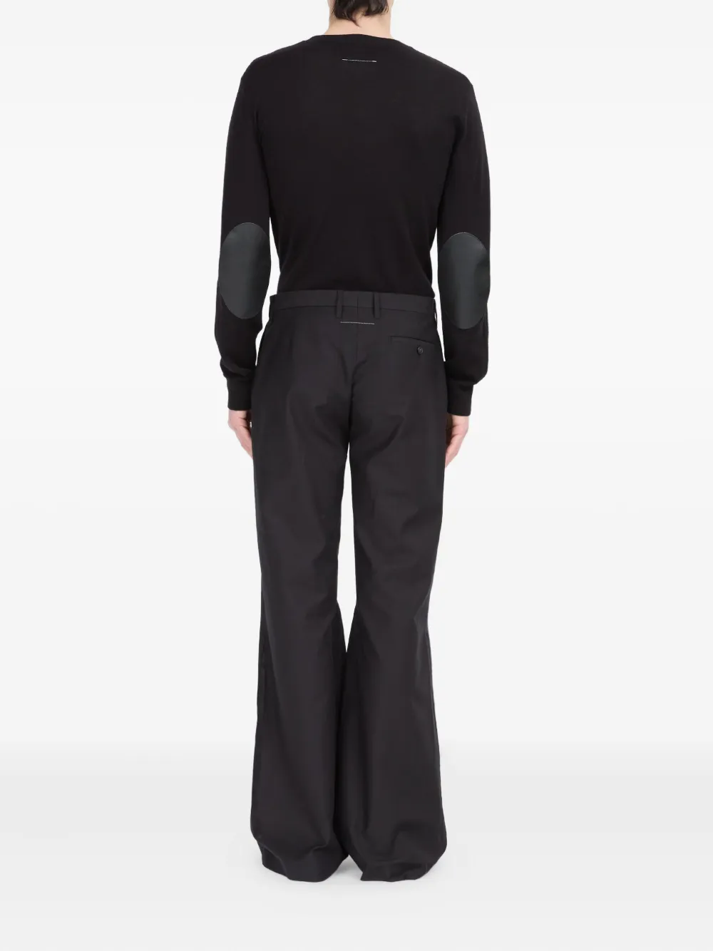MM6 Maison Margiela シングルステッチ パンツ | ブラック | FARFETCH JP