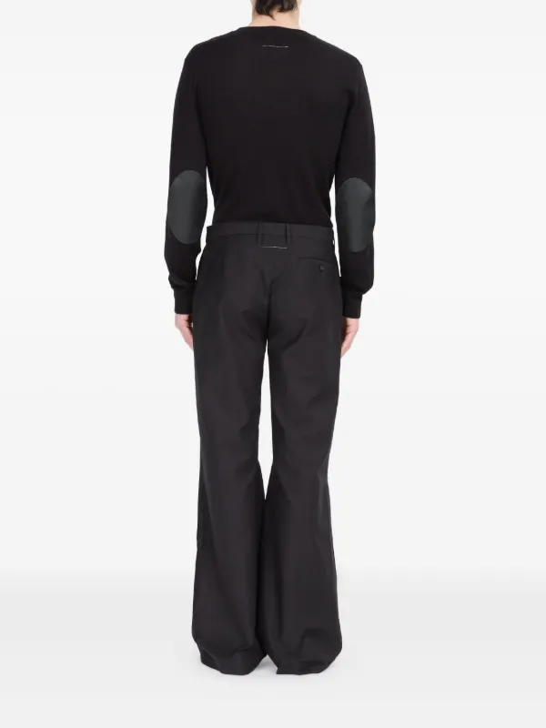 MM6 Maison Margiela シングルステッチ パンツ | ブラック