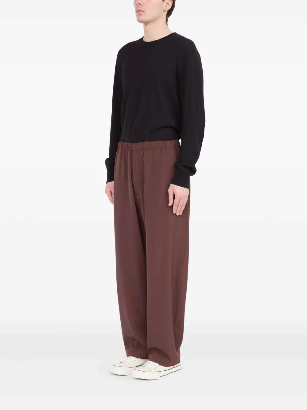 MM6 Maison Margiela Broek met elastische taille Bruin