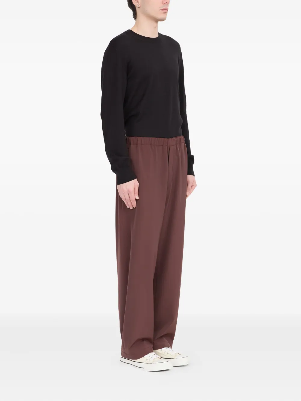 MM6 Maison Margiela Broek met elastische taille Bruin