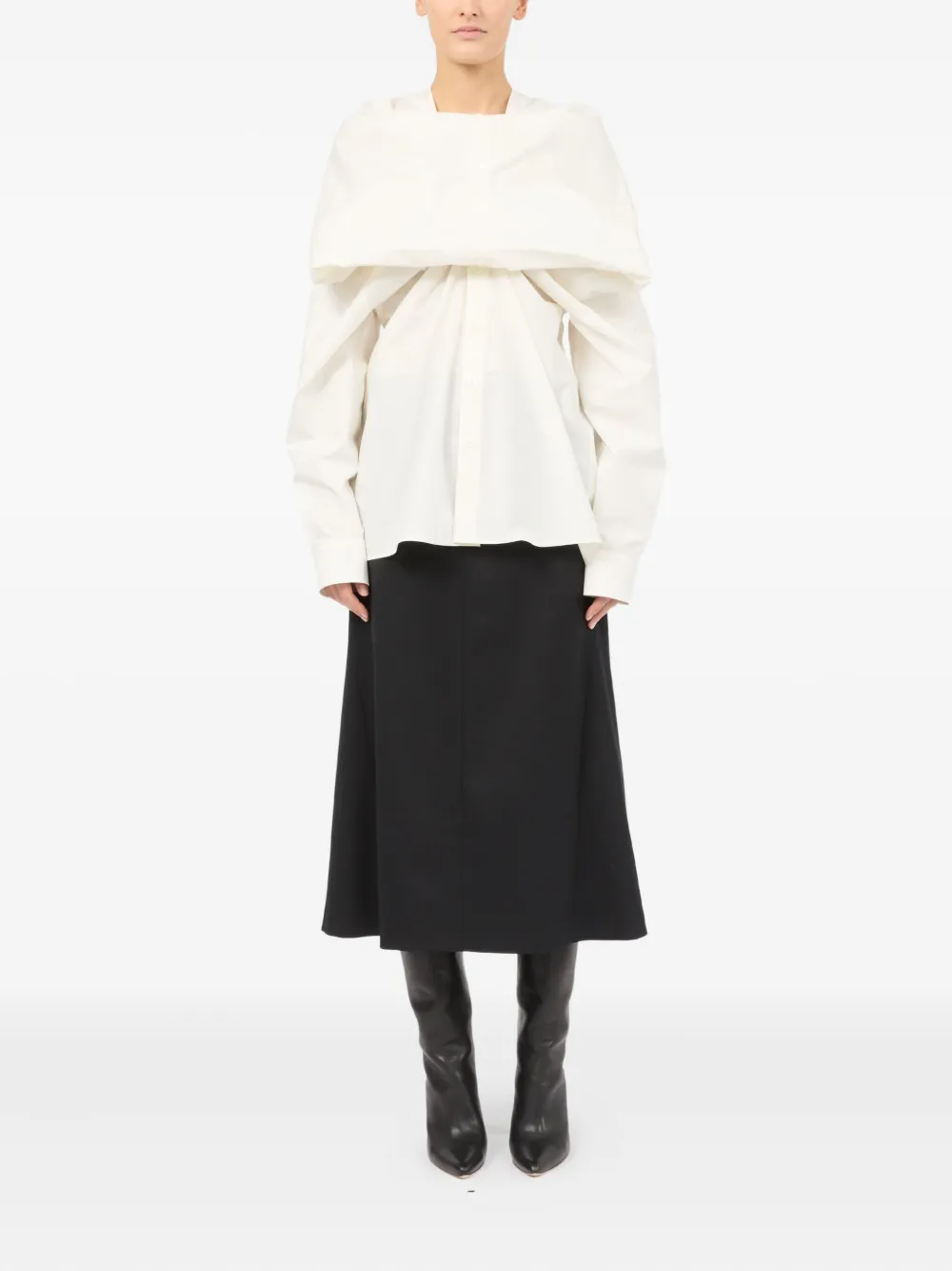 MM6 Maison Margiela Gelaagd T-shirt Wit