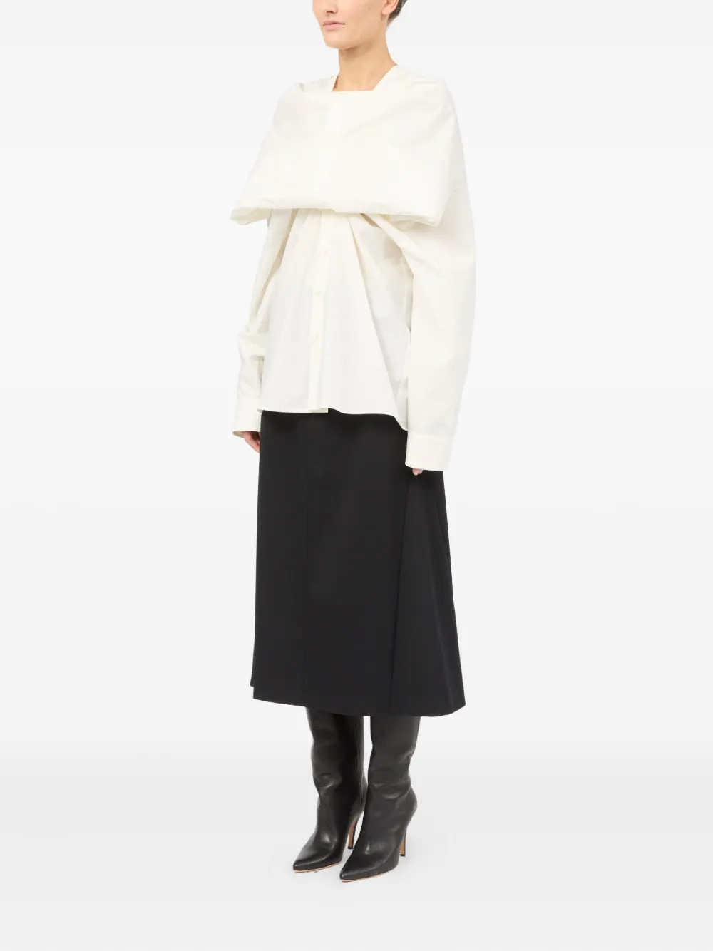 MM6 Maison Margiela Gelaagd T-shirt Wit