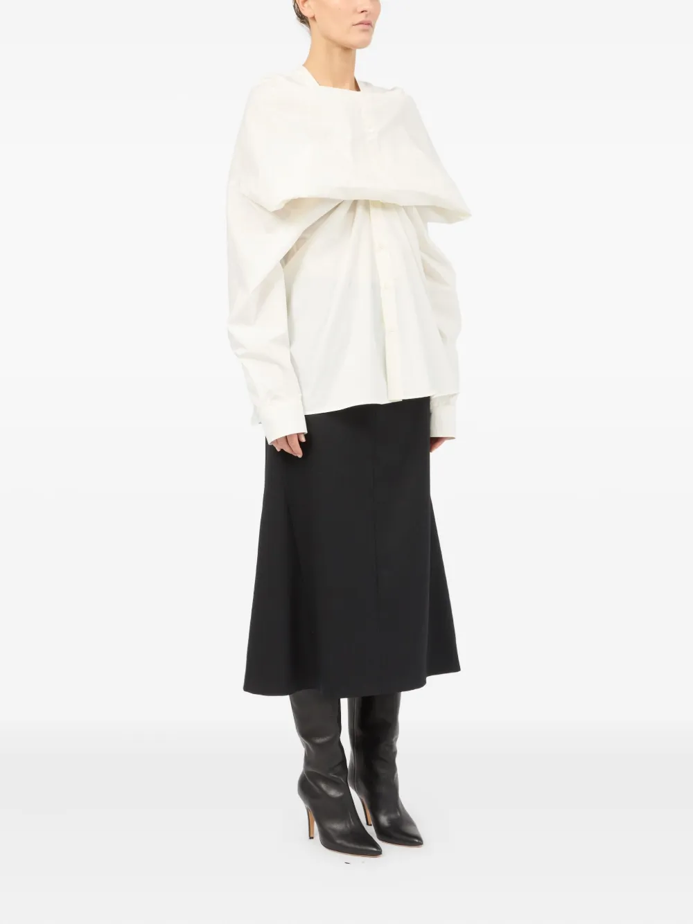 MM6 Maison Margiela Gelaagd T-shirt Wit