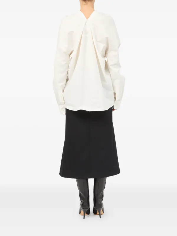 MM6 Maison Margiela レイヤード シャツ | ホワイト | FARFETCH JP