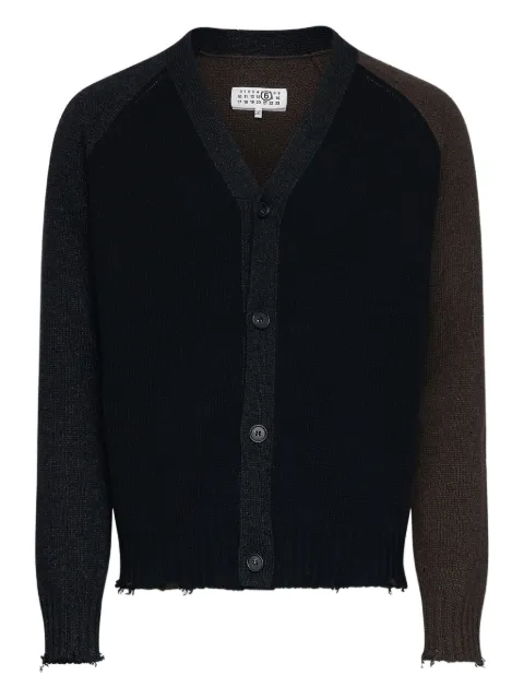 MM6 Maison Margiela contrast raglan sleeve cardigan