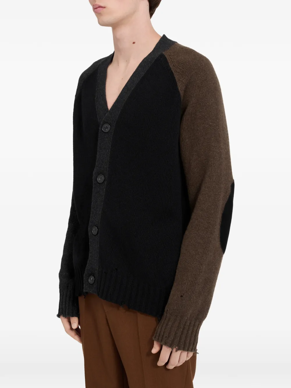 MM6 Maison Margiela Gerafeld vest met colourblocking Zwart