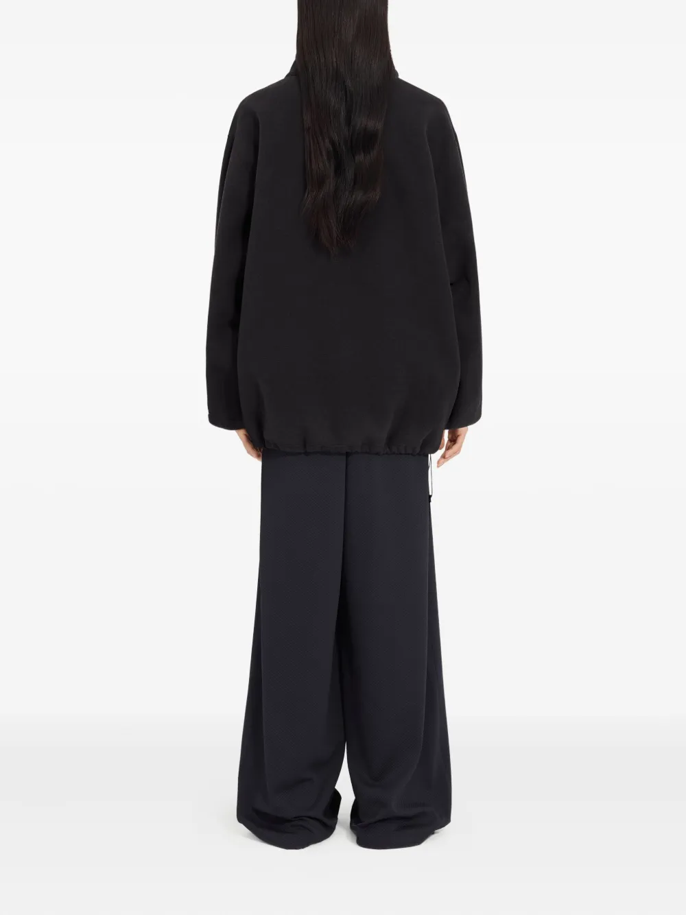 MM6 Maison Margiela X Salomon Sweater met hoge hals en trekkoord Zwart