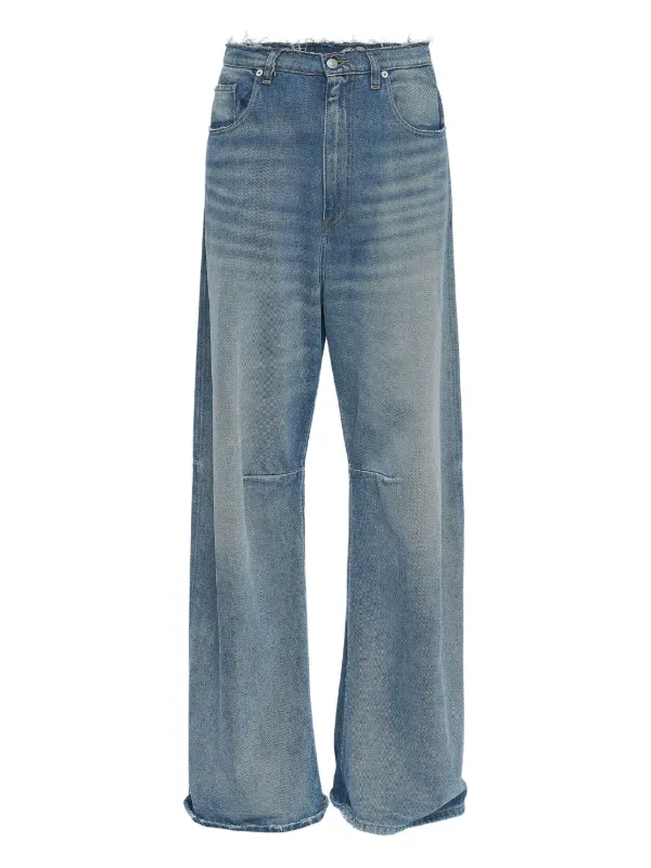 MM6 Maison Margiela カットオフエッジ ジーンズ | ブルー | FARFETCH JP