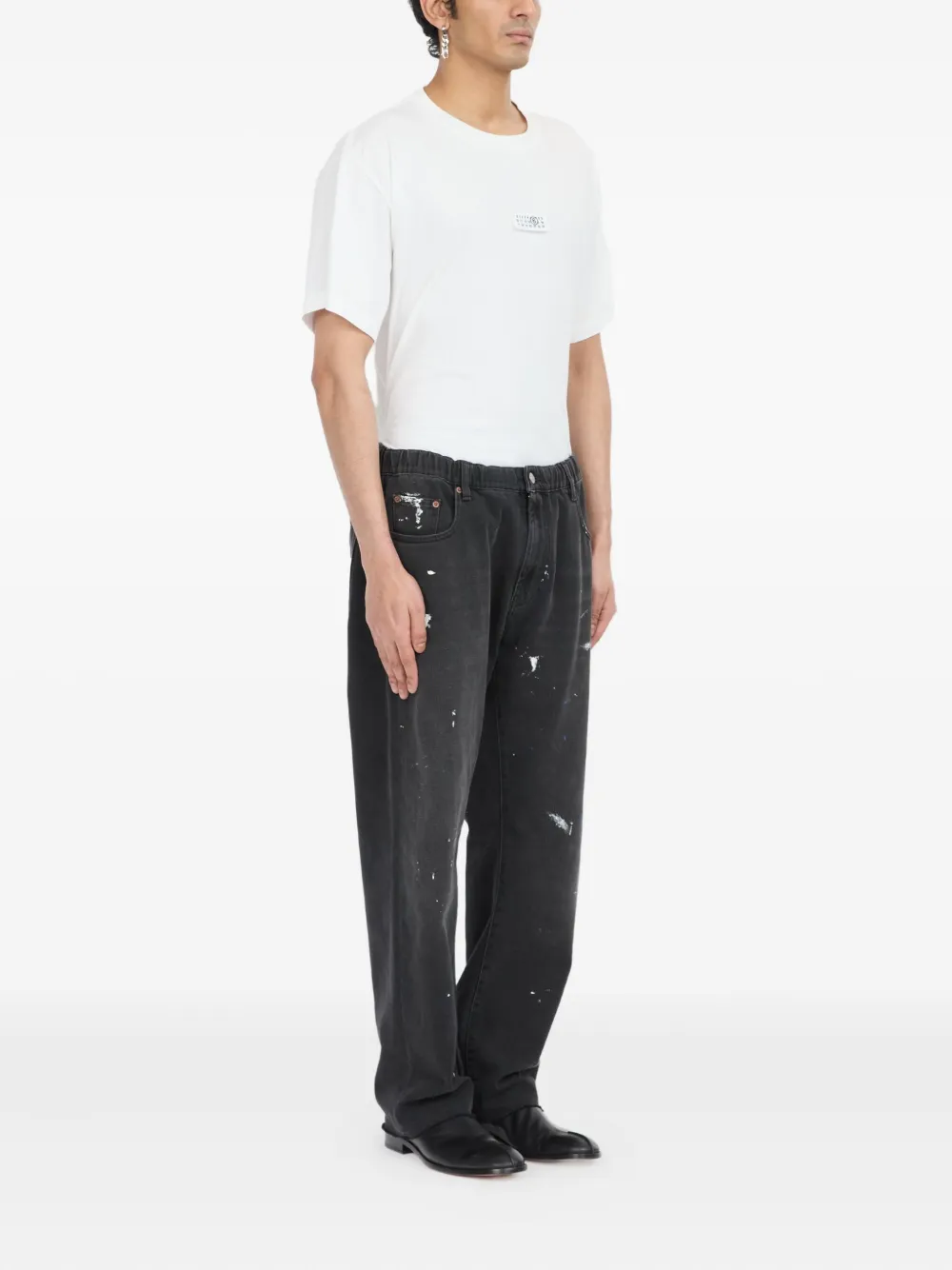 MM6 Maison Margiela Gerafelde jeans Grijs