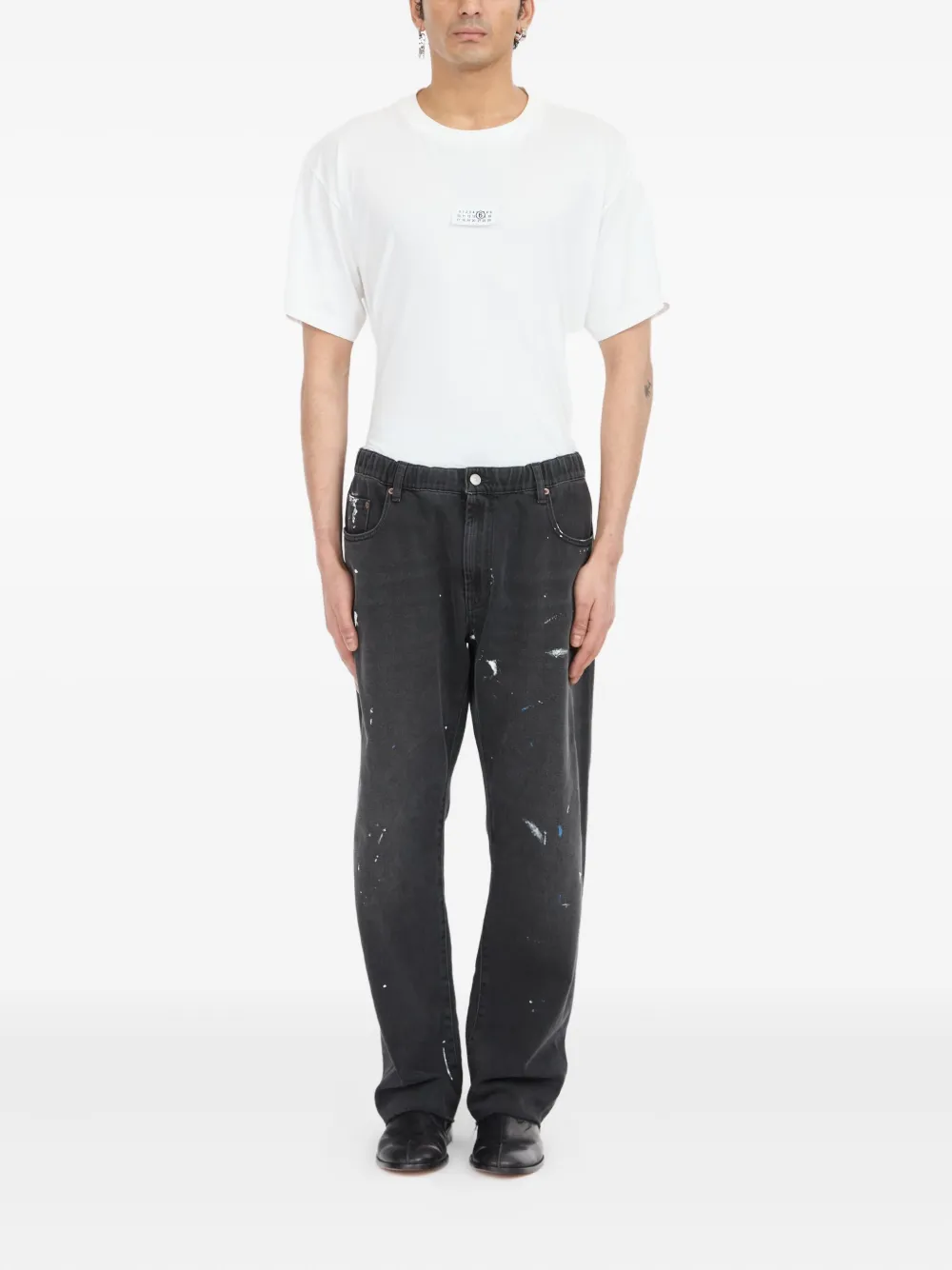 MM6 Maison Margiela Gerafelde jeans Grijs