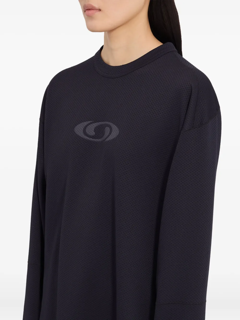 Mm6 Maison Margiela X Salomon Sweatshirt With Decoration In Blue
