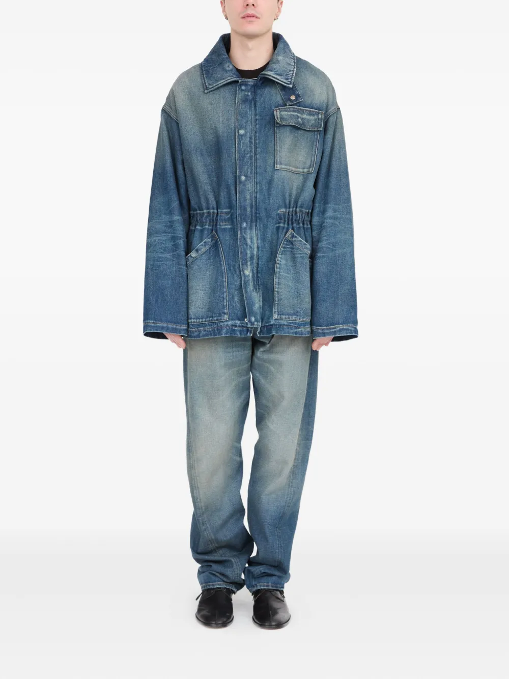 MM6 Maison Margiela Denim jack Blauw