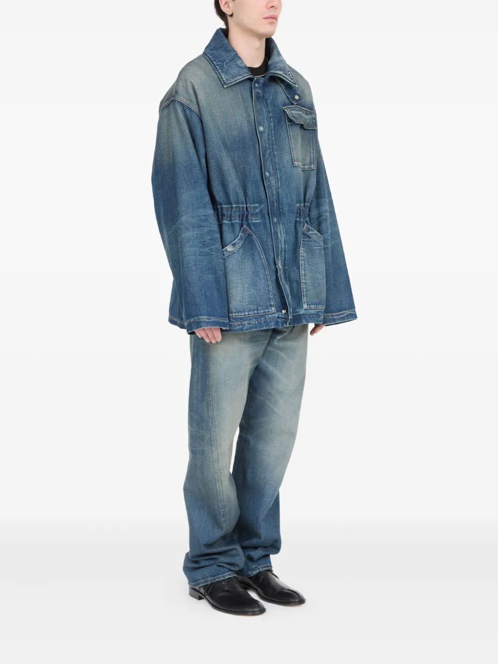 MM6 Maison Margiela Denim jack Blauw