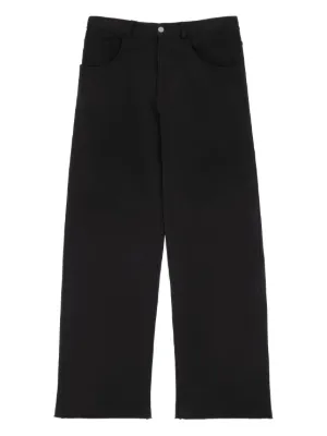 MM6 Maison Margiela シングルステッチ パンツ | ブラック | FARFETCH JP