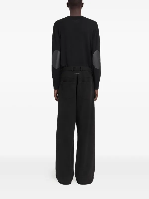 Maison Margiela　ブラックパンツ MM6 Maison Margiela ポケットディテール パンツ | ブラック | FARFETCH JP
