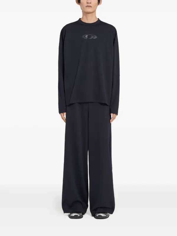 Maison Martin Margiela ベースボール ロングTシャツ MM6 Maison Margiela X Salomon ロゴ ロングTシャツ | ブラック