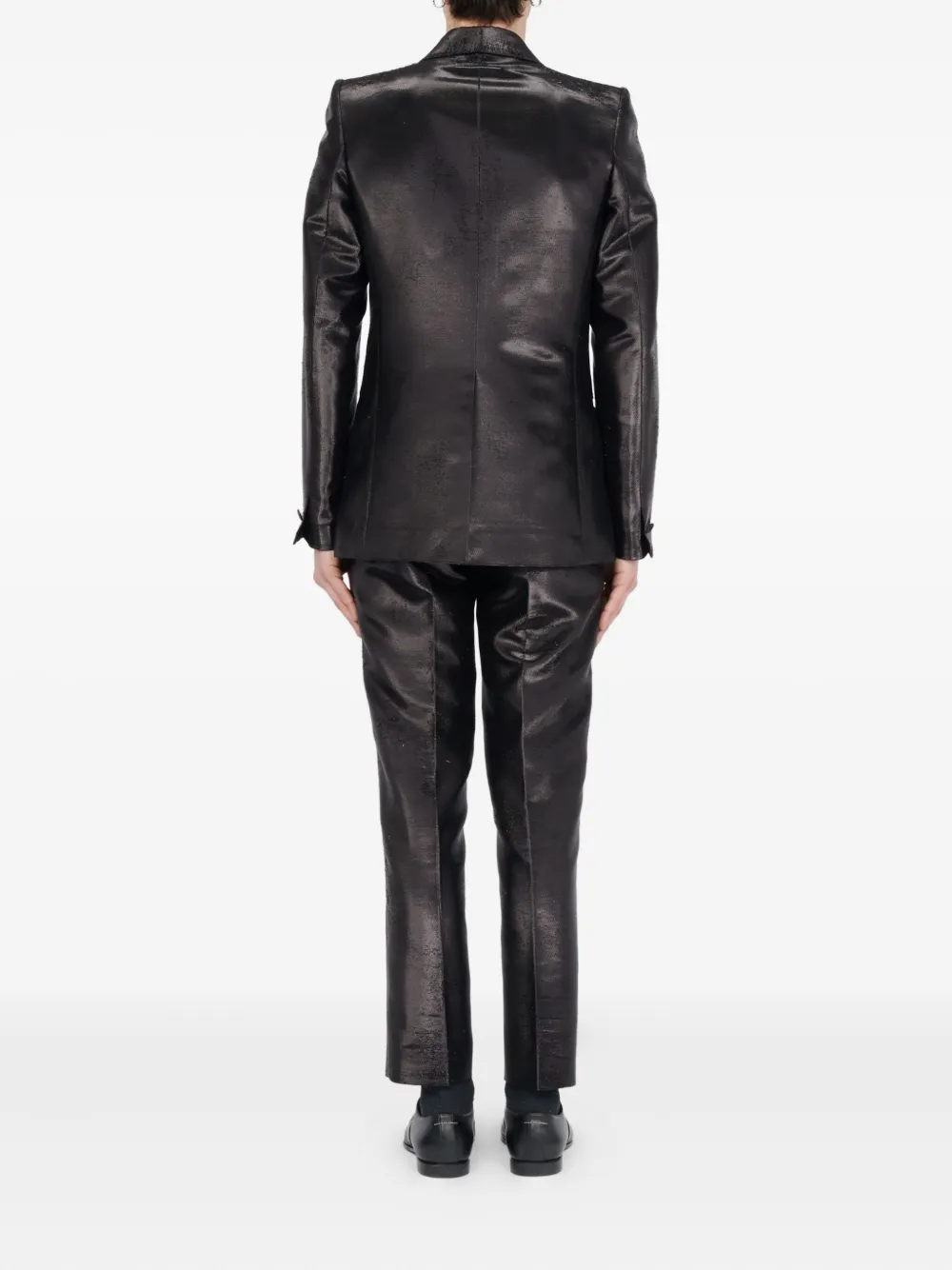 MM6 Maison Margiela Blazer met textuur Zwart